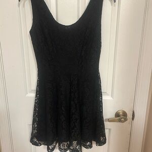 Elegant Black Lace Dress